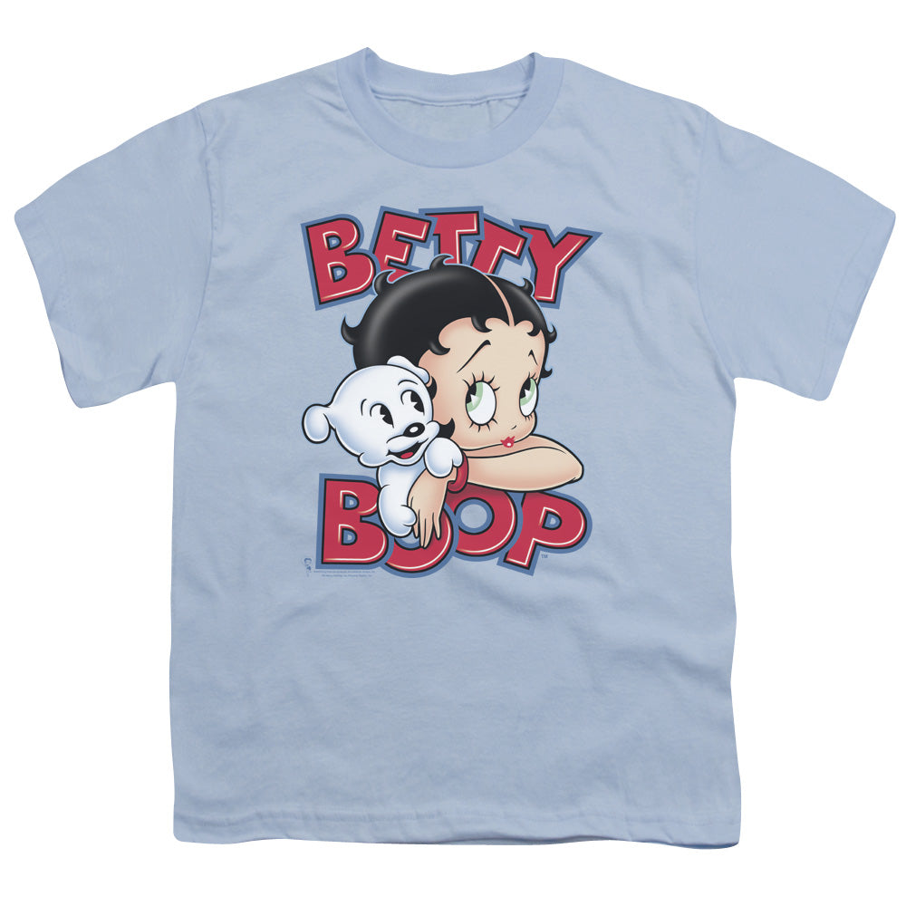 Betty Boop - Forever Friends - Short Sleeve Youth 18/1 - Light Blue T-shirt