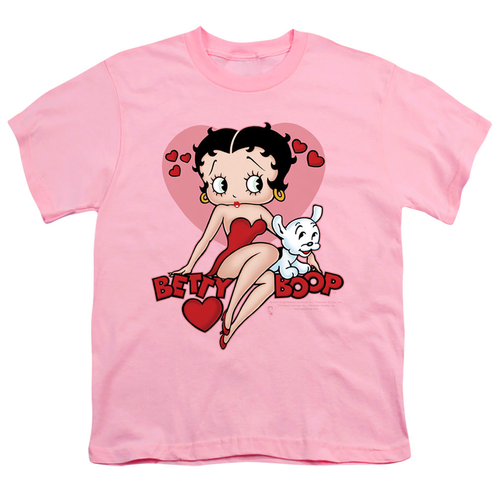 Betty Boop - Sweetheart - Short Sleeve Youth 18/1 - Pink T-shirt