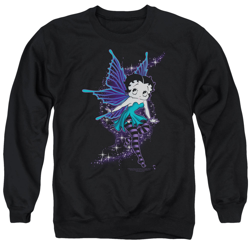 Betty Boop - Sparkle Fairy - Adult Crewneck Sweatshirt - Black