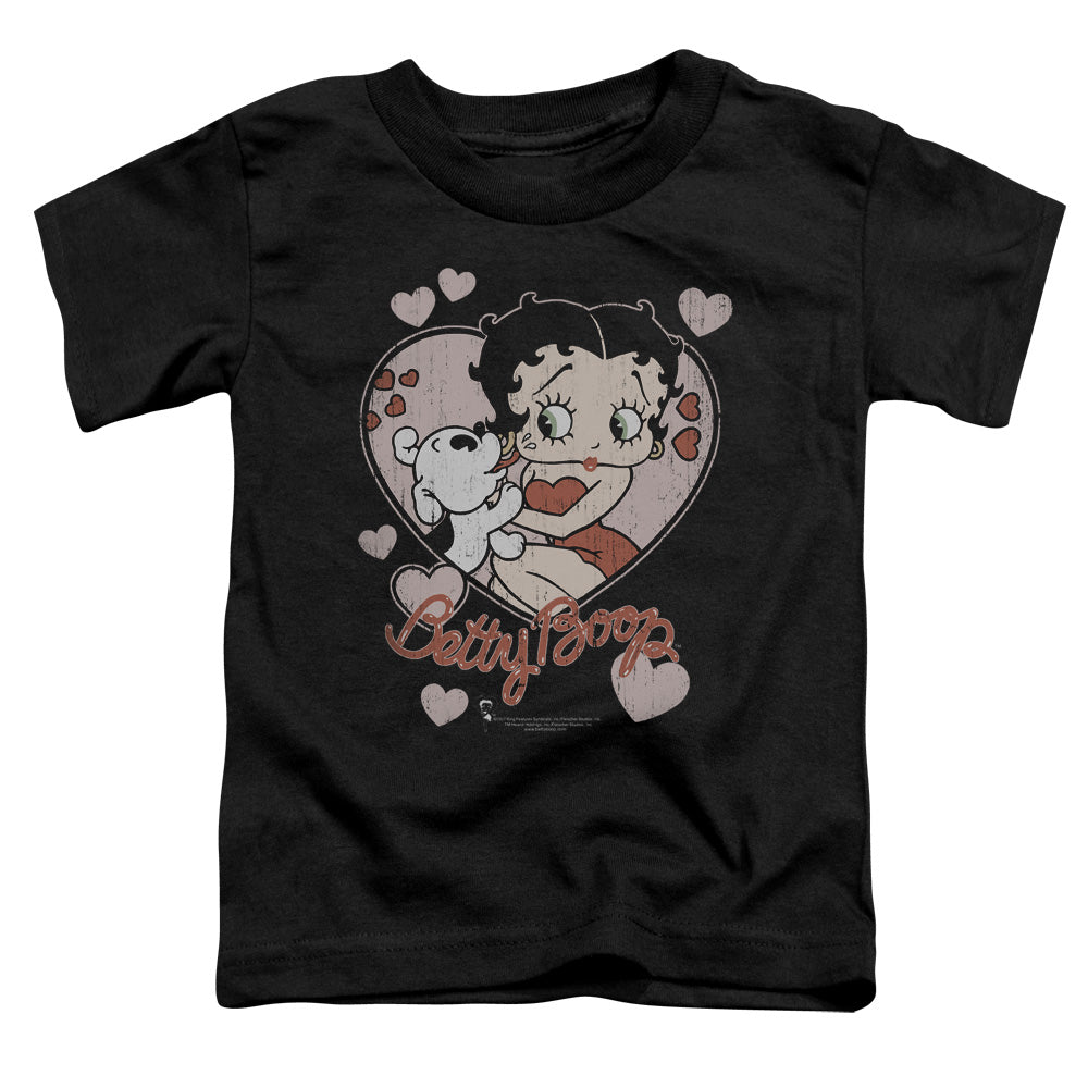 Betty Boop - Classic Kiss - Short Sleeve Toddler Tee - Black T-shirt