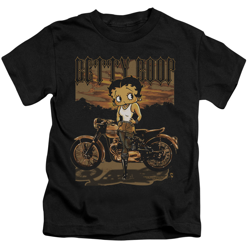 BETTY BOOP REBEL RIDER - S/S JUVENILE 18/1 - BLACK - T-Shirt
