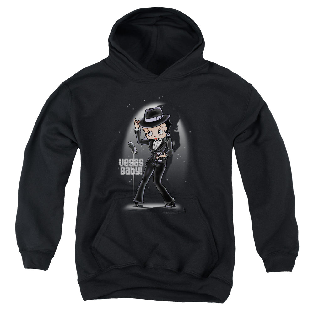 Betty Boop Vegas Baby-youth Pull-over Hoodie - Black