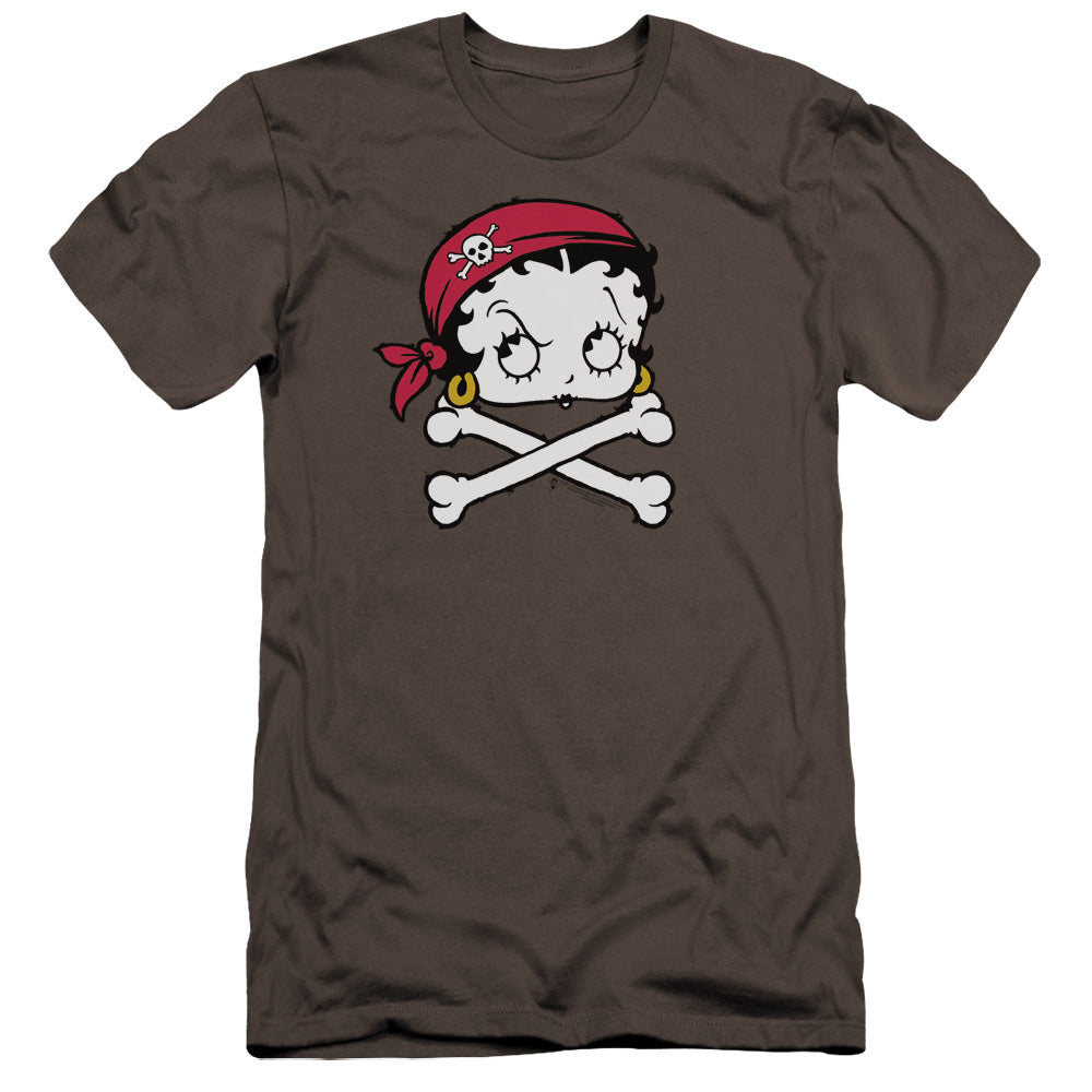 Betty Boop - Pirate-premuim Canvas Adult Slim Fit 30/1 - Charcoal