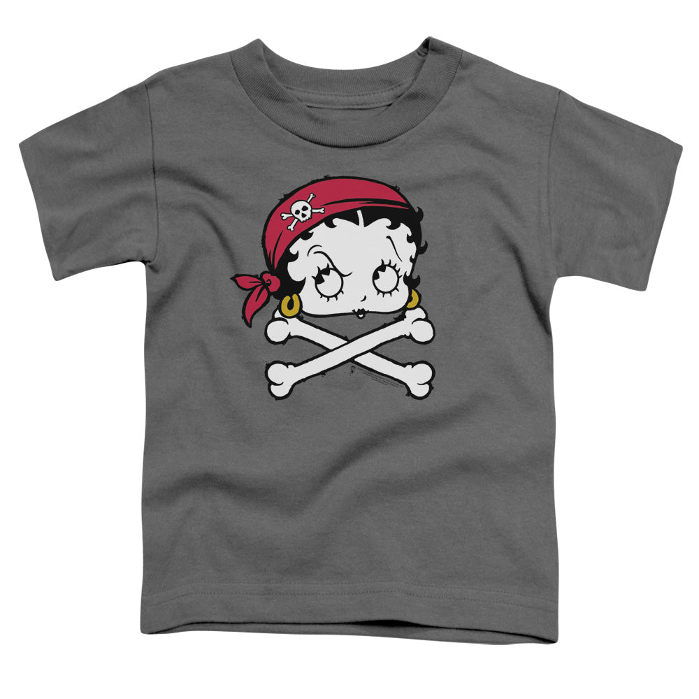 Betty Boop - Pirate - Short Sleeve Toddler Tee - Charcoal T-shirt