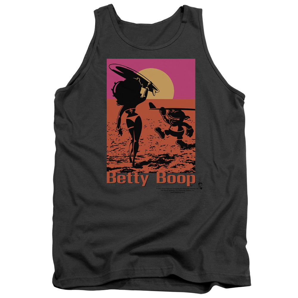 Betty Boop - Summer - Adult Tank - Charcoal
