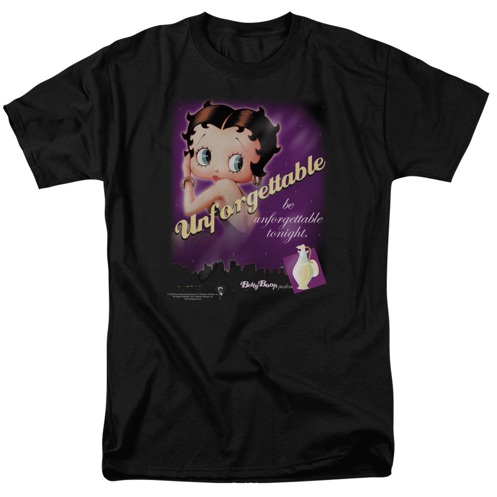 Betty Boop - Unforgettable - Short Sleeve Adult 18/1 - Black T-shirt