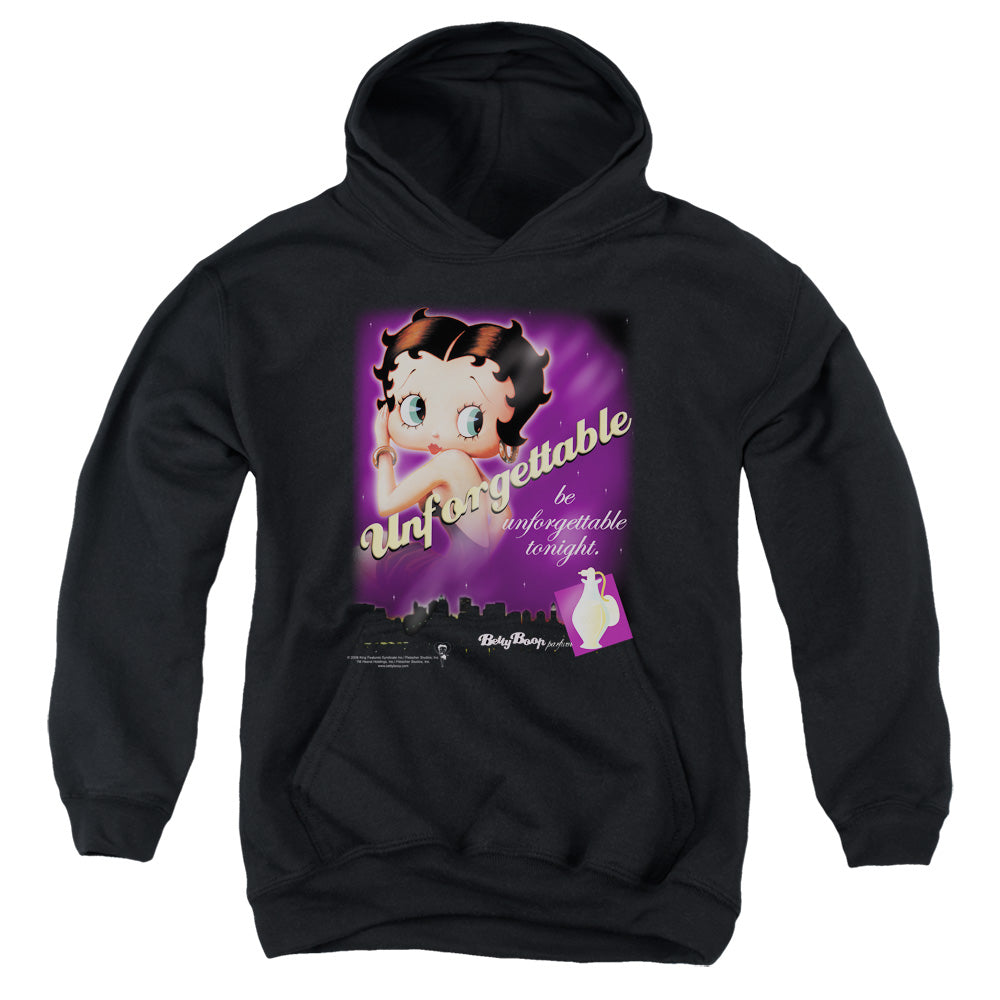 Betty Boop - Unforgettable - Youth Pull-over Hoodie - Black