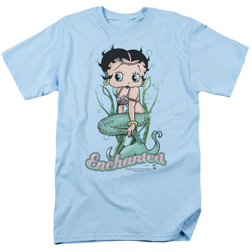 Betty Boop - Enchanted Boop - Short Sleeve Adult 18/1 - Light Blue T-shirt