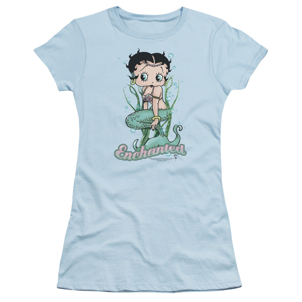 BETTY BOOP ENCHANTED BOOP - S/S JUNIOR SHEER - LIGHT BLUE T-Shirt