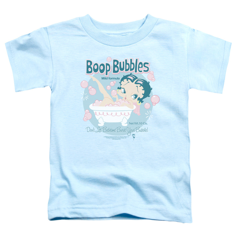 Betty Boop - Boop Bubbles - Short Sleeve Toddler Tee - Light Blue T-shirt