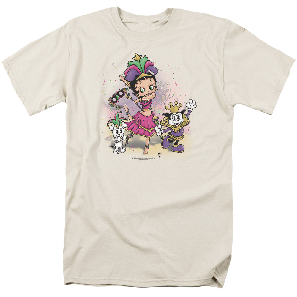 Betty Boop - Celebration - Short Sleeve Adult 18/1 - Cream T-shirt