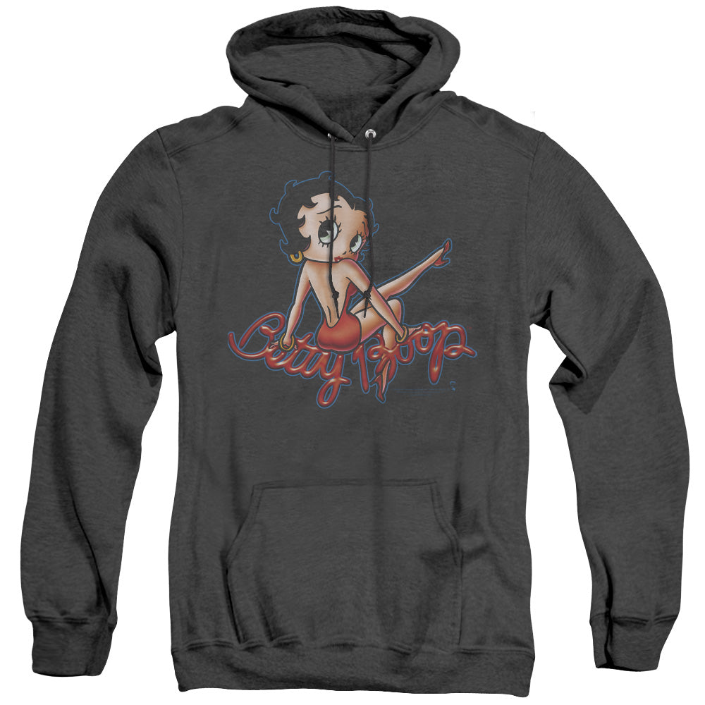 Betty Boop - Bettys Back - Adult Heather Hoodie - Black