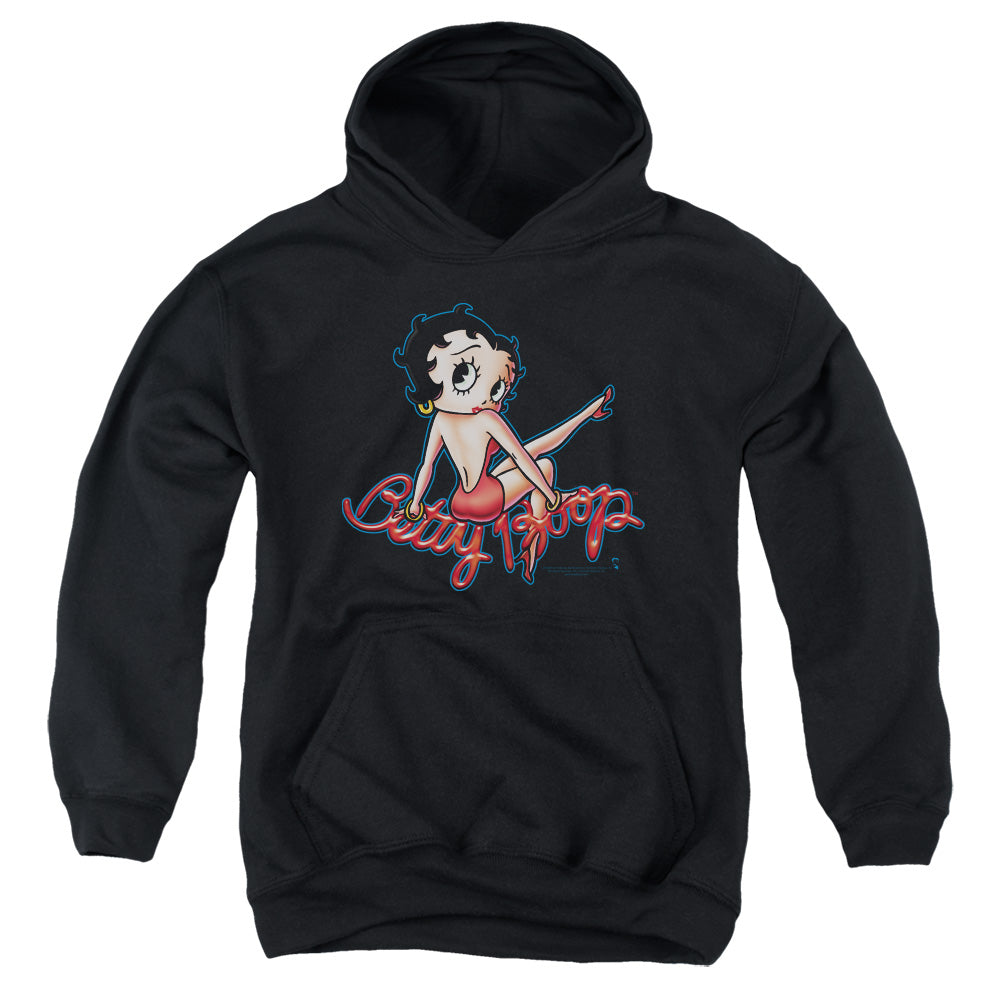 Betty Boop - Bettys Back - Youth Pull-over Hoodie - Black