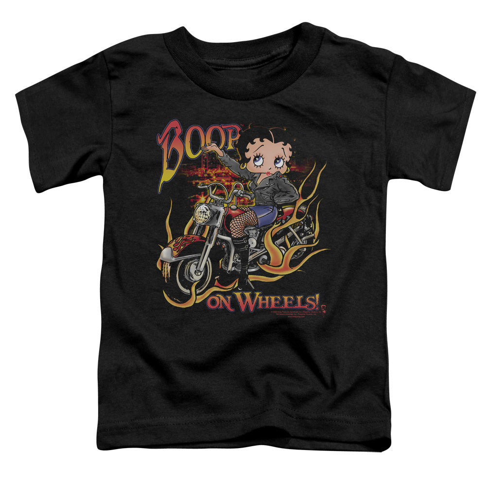 BETTY BOOP ON WHEELS - S/S TODDLER TEE - BLACK - T-Shirt