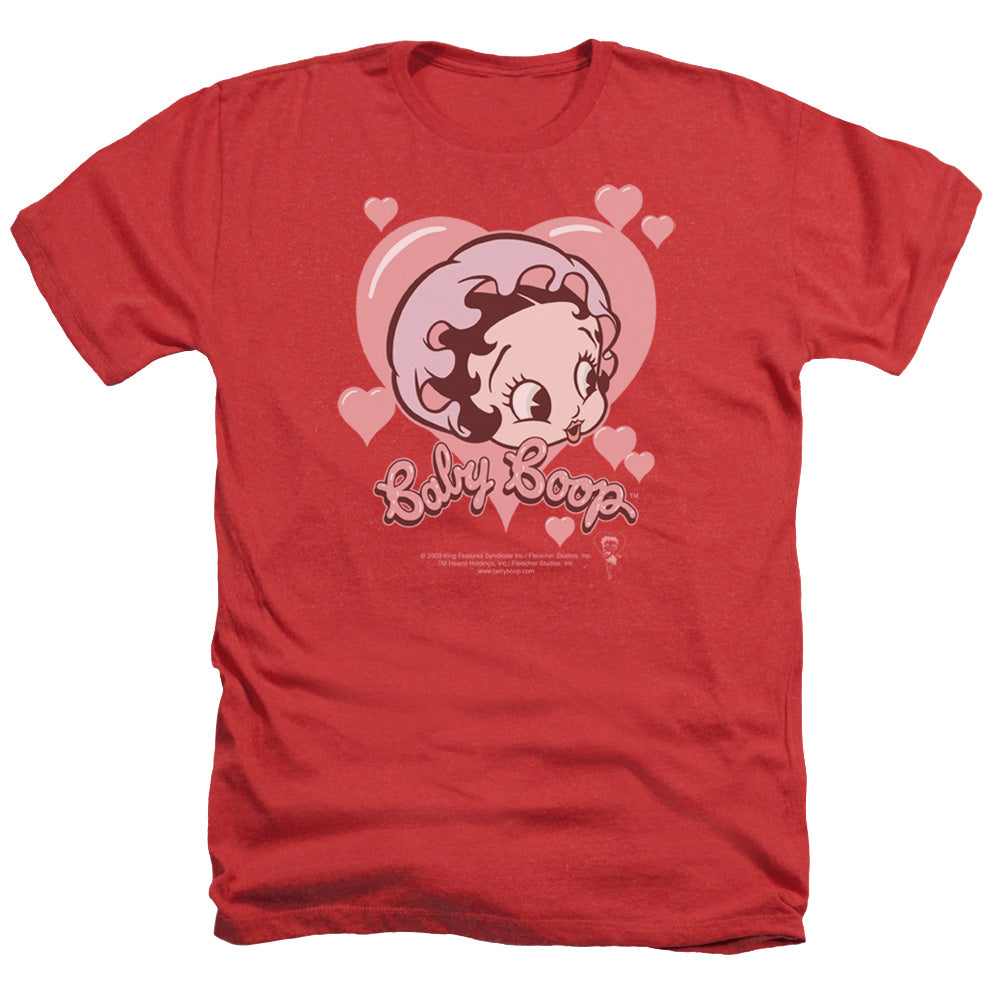Betty Boop - Baby Heart - Adult Heather - Red