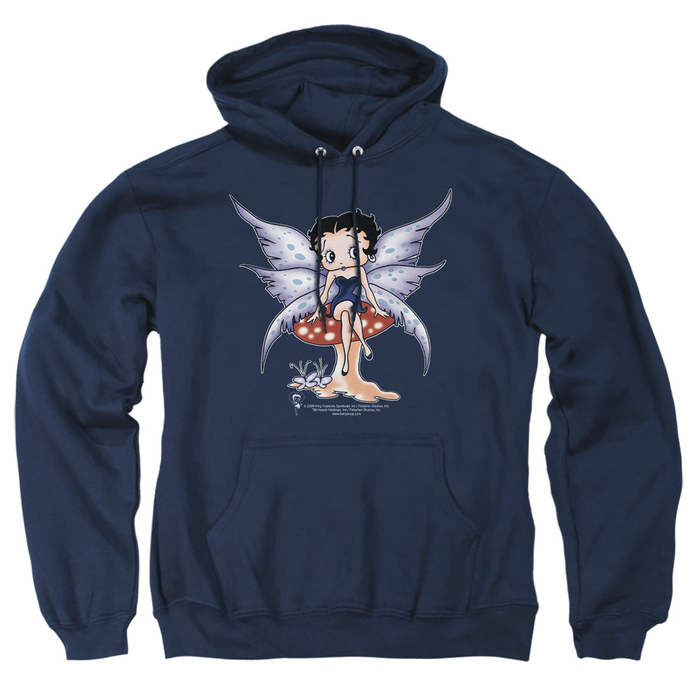 Betty Boop - Mushroom Fairy - Adult Pull-over Hoodie - Navy