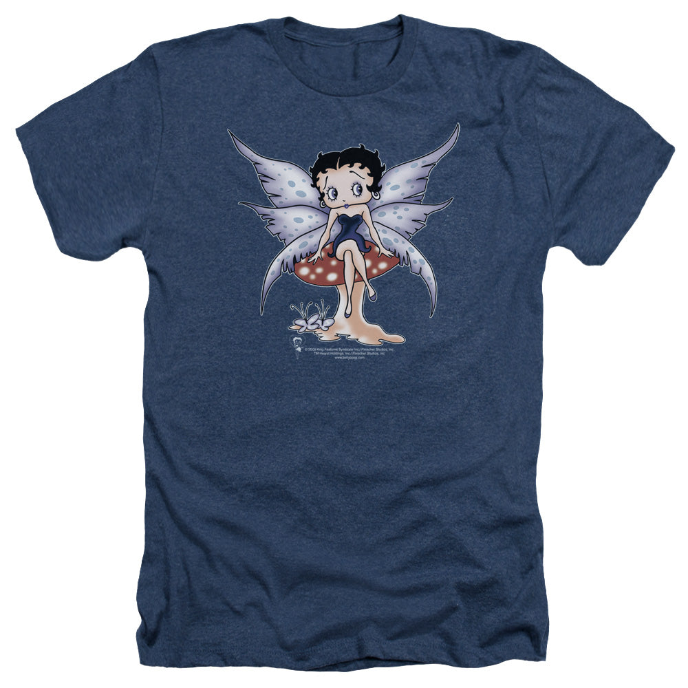 Betty Boop - Mushroom Fairy - Adult Heather - Navy