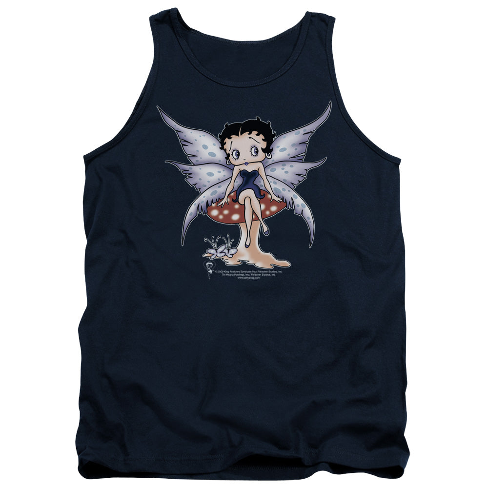 Betty Boop - Mushroom Fairy - Adult Tank - Navy
