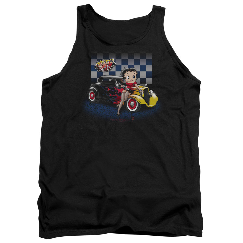 Betty Boop Hot Rod Boop - Adult Tank - Black