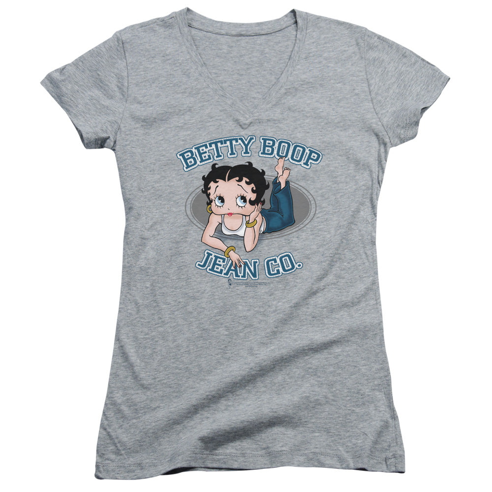 Betty Boop - Jean Co - Junior V-neck - Athletic Heather