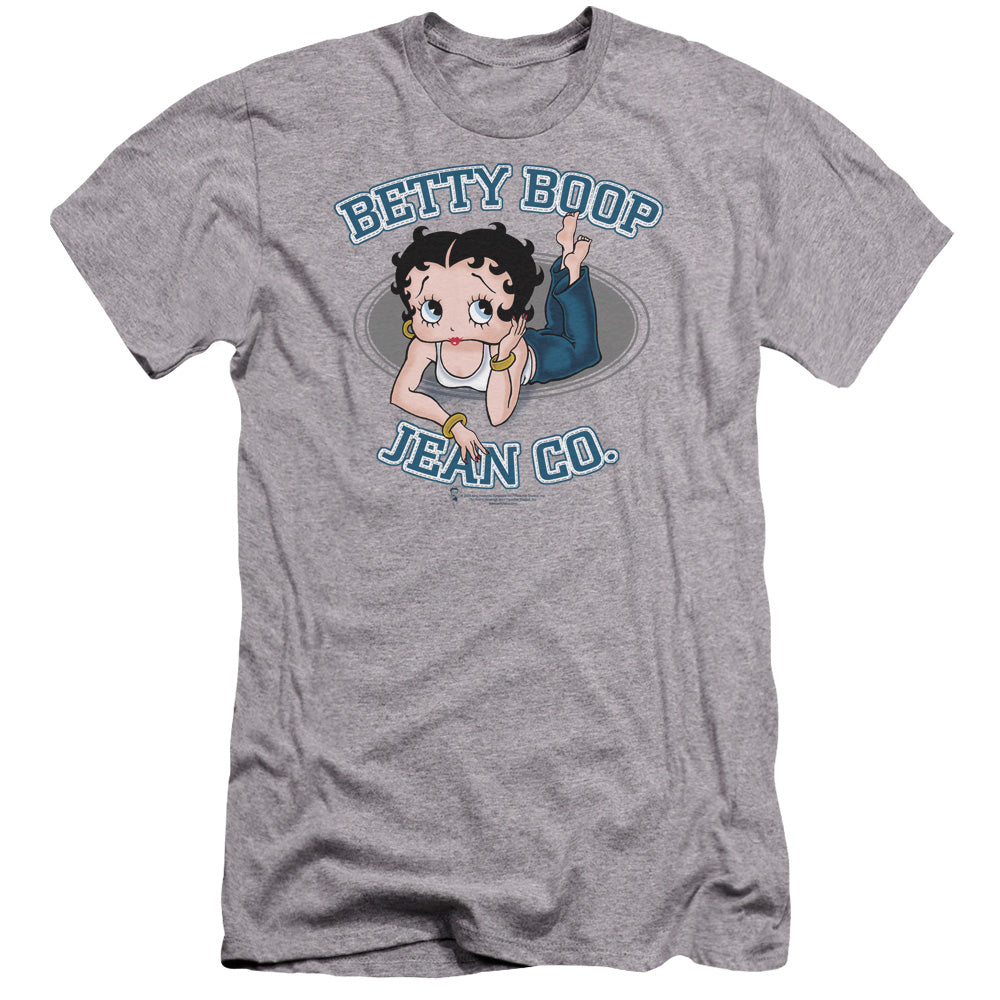 Betty Boop - Jean Co-premuim Canvas Adult Slim Fit 30/1 - Athletic Heather