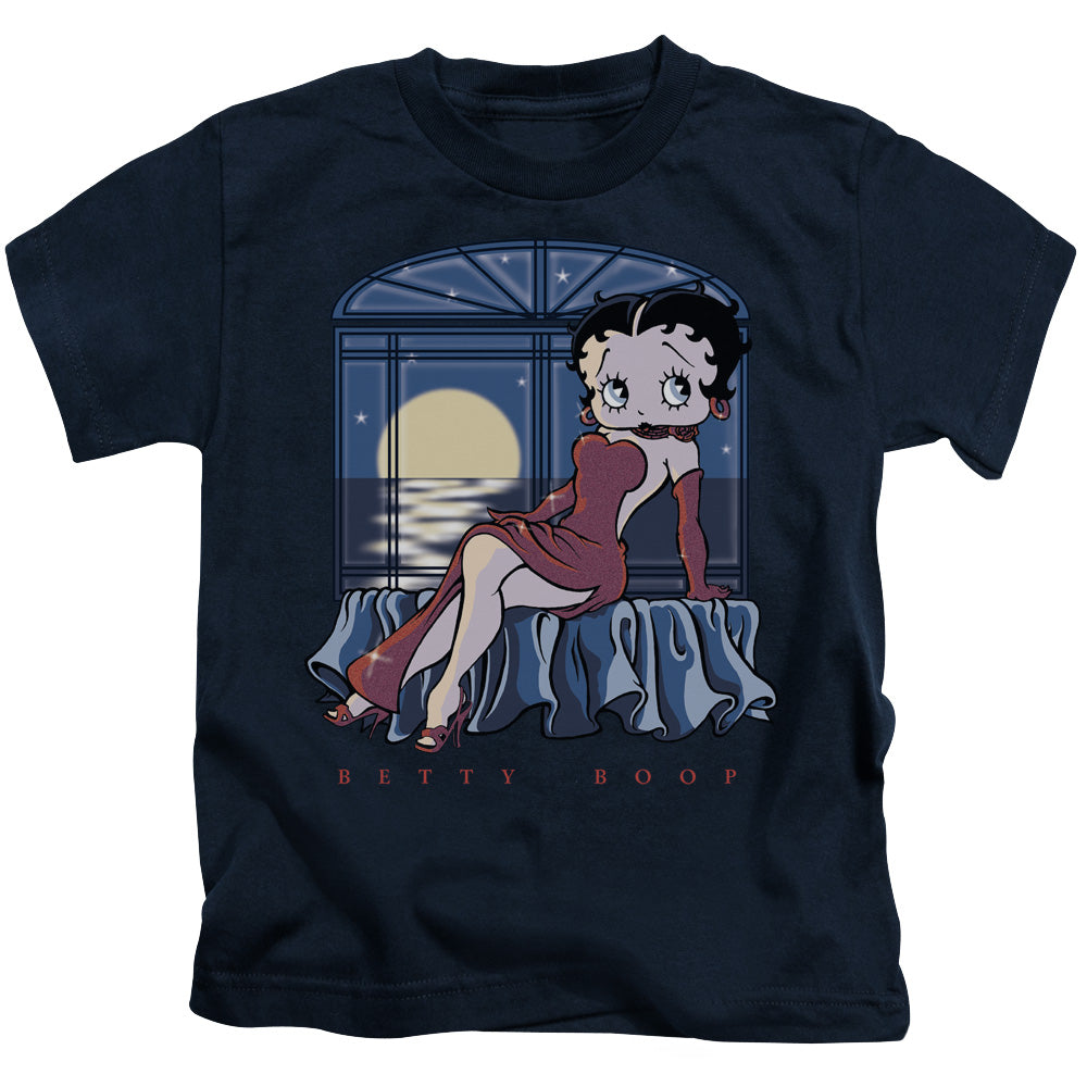 BETTY BOOP MOONLIGHT - S/S JUVENILE 18/1 - NAVY - T-Shirt