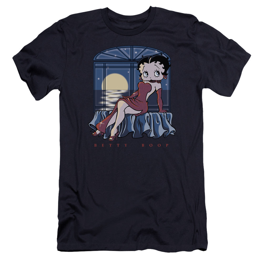 Betty Boop - Moonlight-premuim Canvas Adult Slim Fit 30/1 - Navy