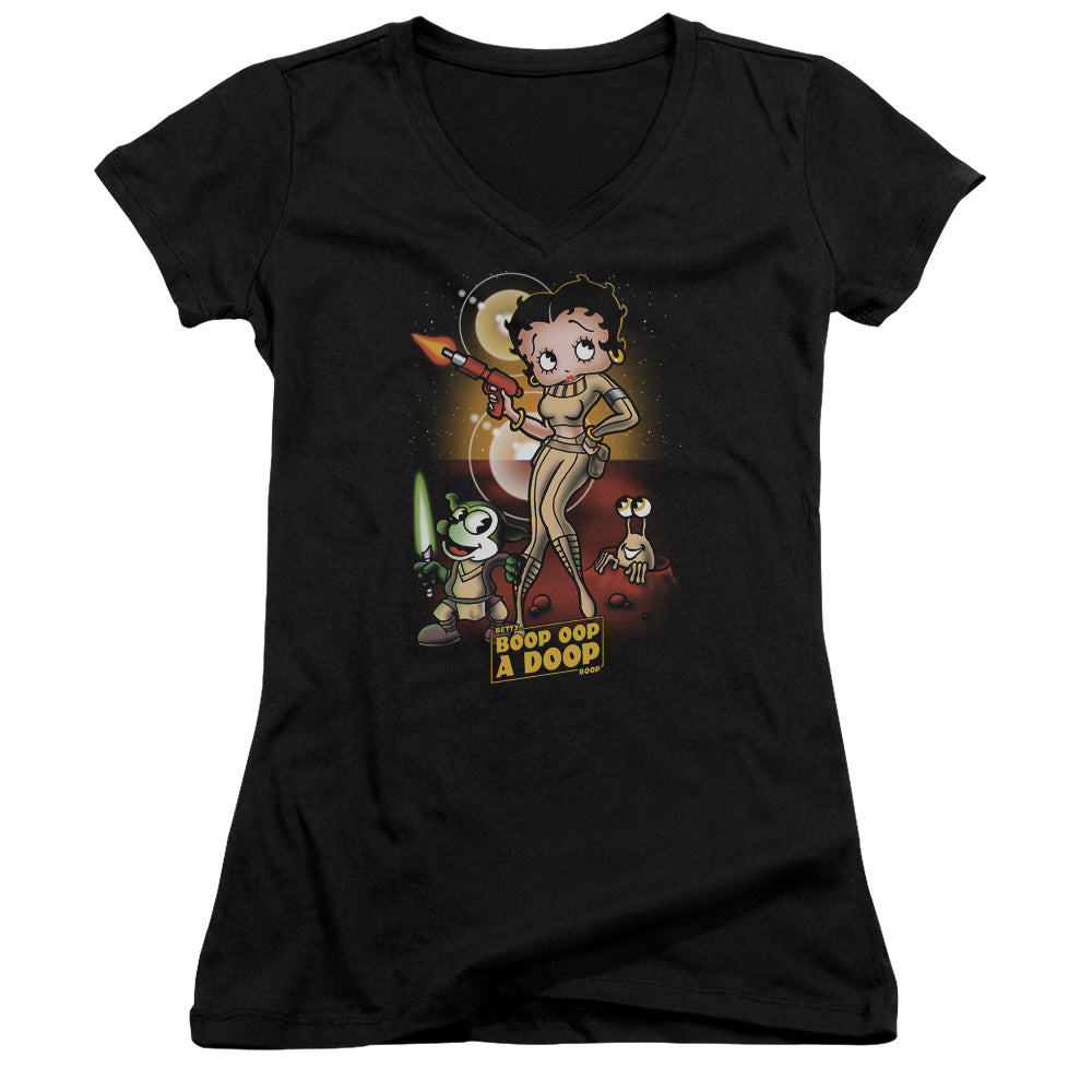 Betty Boop - Star Princess - Junior V-neck - Black