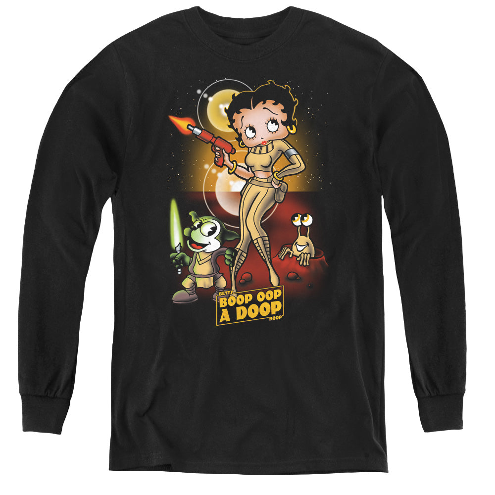 Betty Boop - Star Princess - Youth Long Sleeve Tee - Black