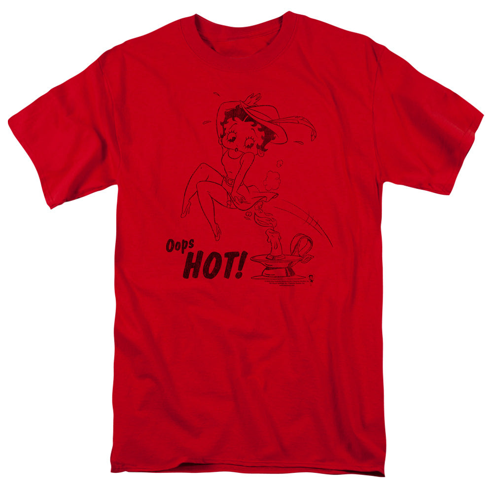 Betty Boop - Nimble Betty - Short Sleeve Adult 18/1 - Red T-shirt