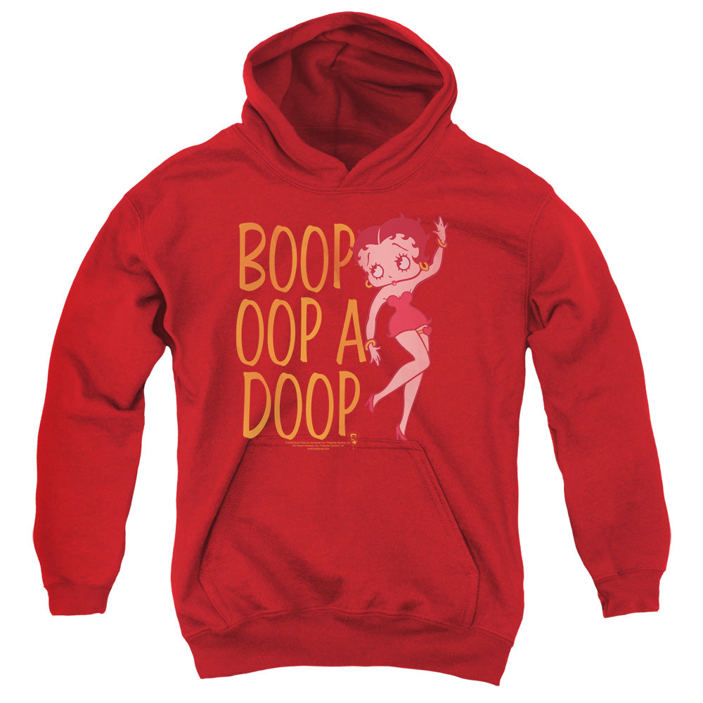 Betty Boop - Classic Oop - Youth Pull-over Hoodie - Red