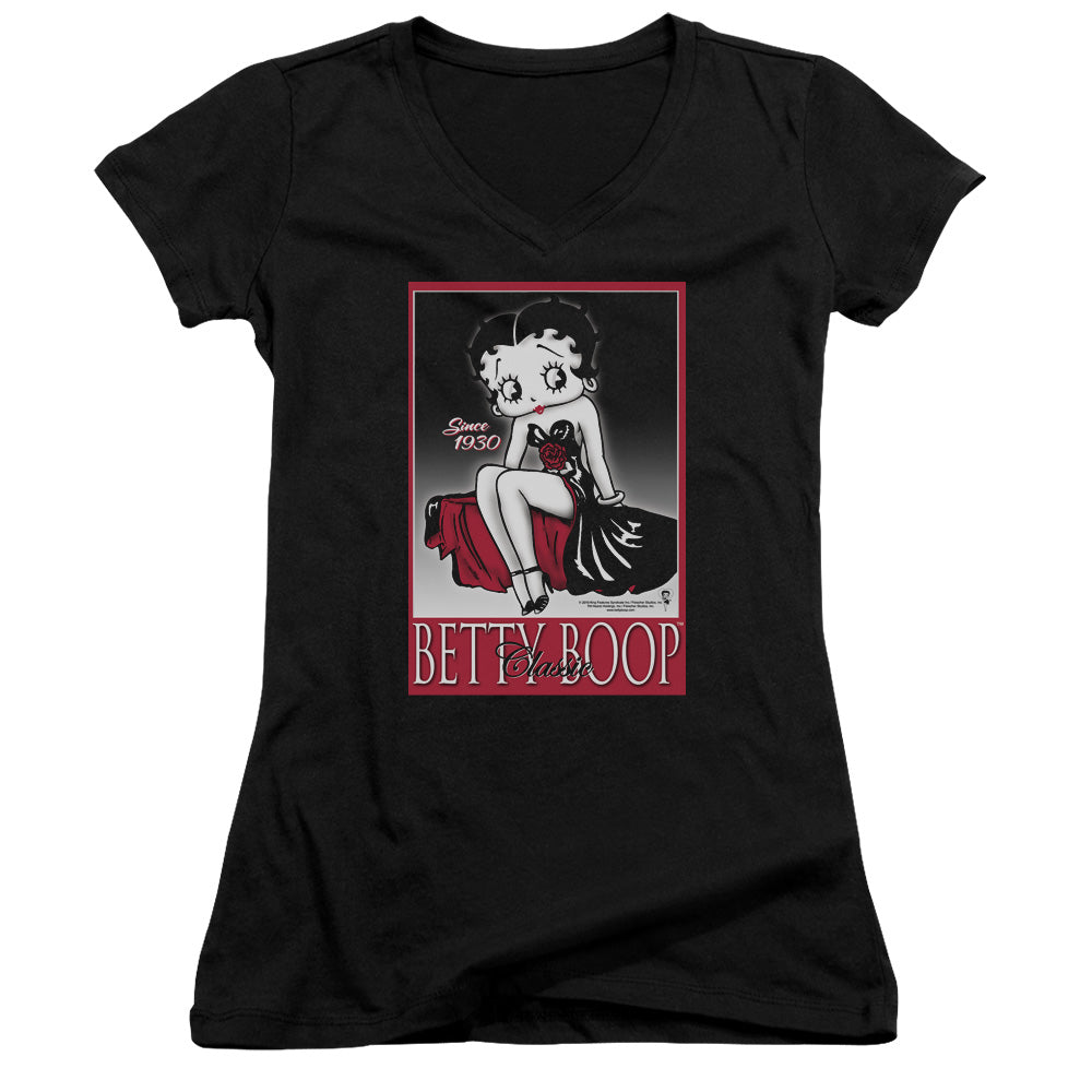 Betty Boop - Classic - Junior V-neck - Black