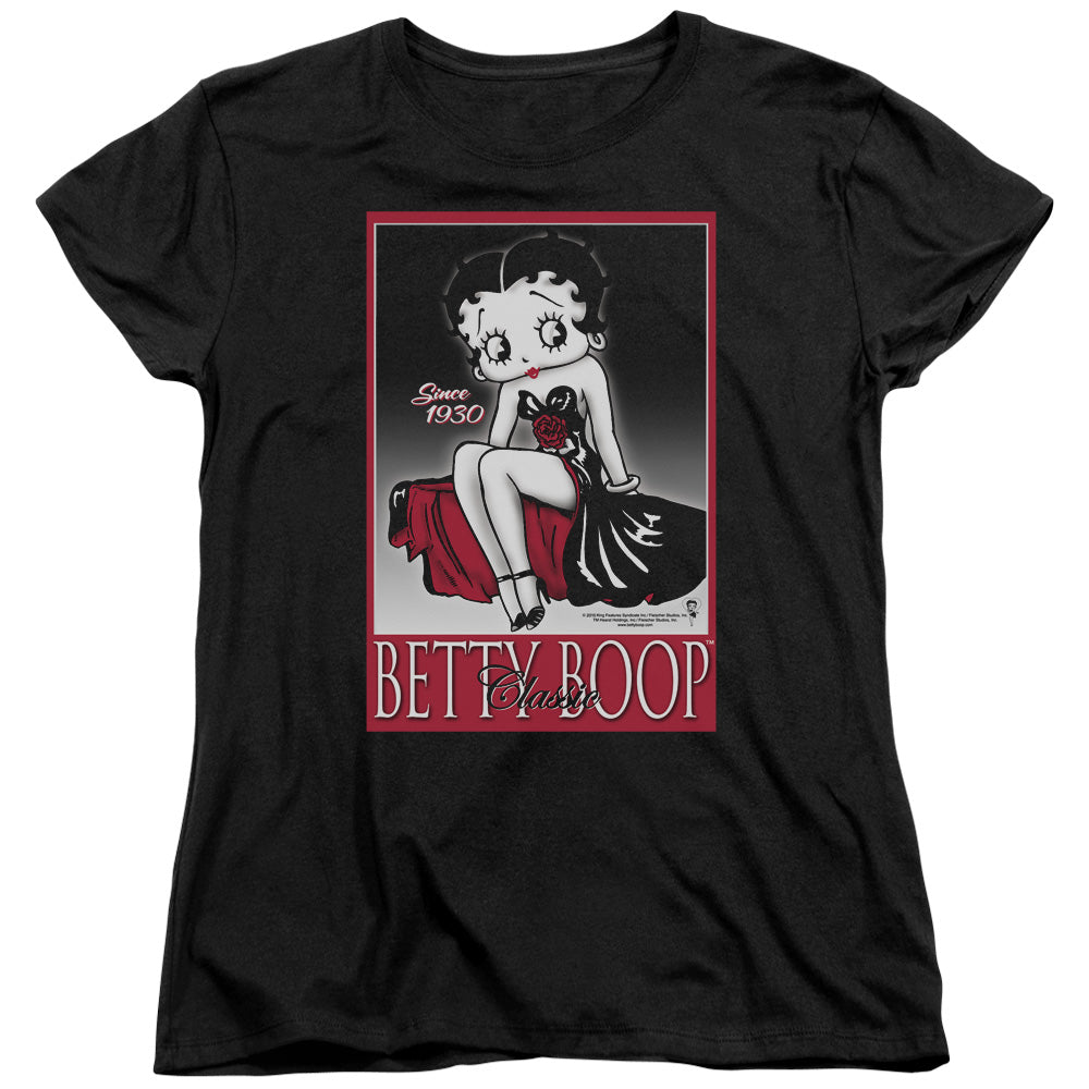 Betty Boop - Classic - Short Sleeve Womens Tee - Black T-shirt