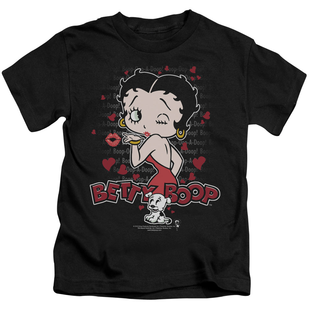 BETTY BOOP CLASSIC KISS - S/S JUVENILE 18/1 - BLACK - T-Shirt