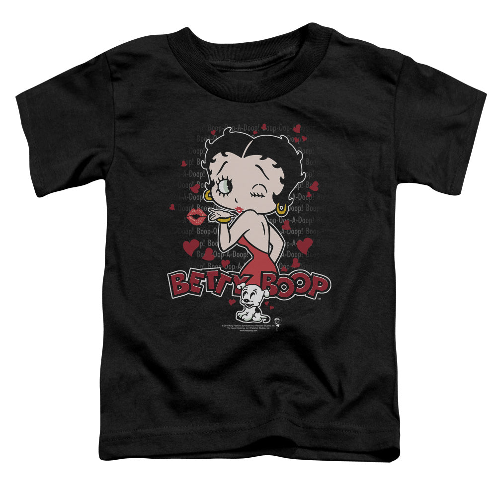 Betty Boop - Classic Kiss - Short Sleeve Toddler Tee - Black T-shirt