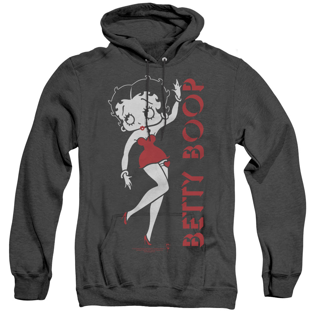 Betty Boop - Classic - Adult Heather Hoodie - Black