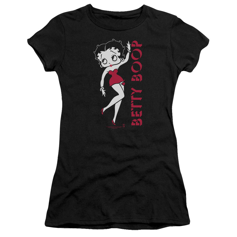 Betty Boop - Classic - Short Sleeve Junior Sheer - Black T-shirt