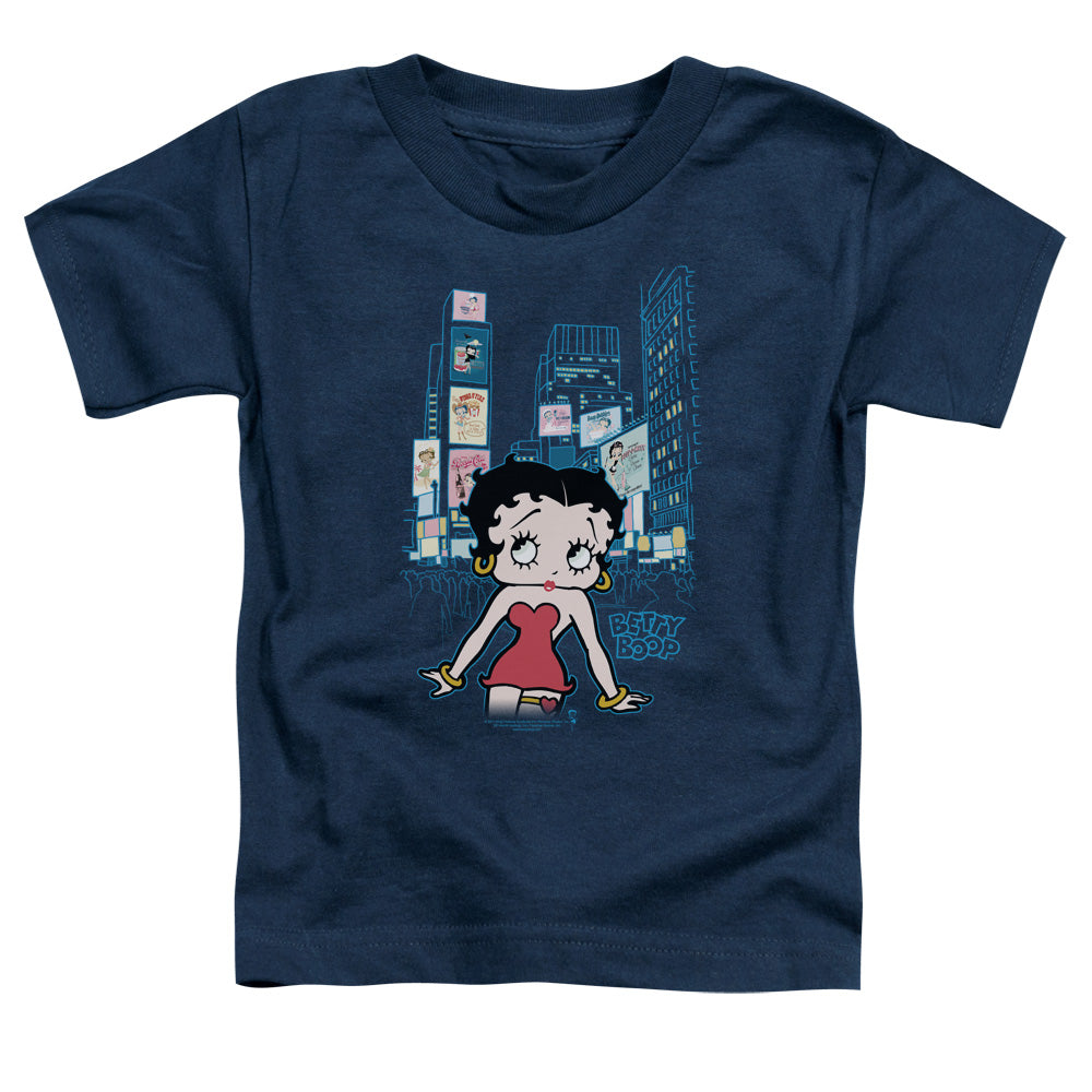 Betty Boop - Square - Short Sleeve Toddler Tee - Navy T-shirt