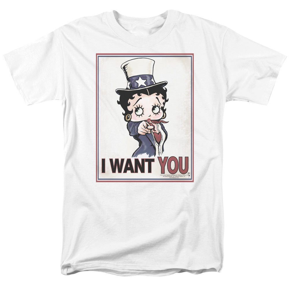 Betty Boop - Auntie Boop - Short Sleeve Adult 18/1 - White T-shirt