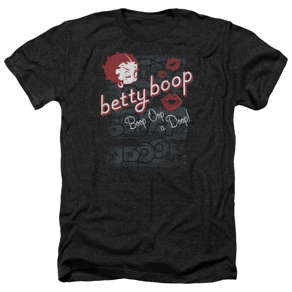 Betty Boop - Boop Oop - Adult Heather-black