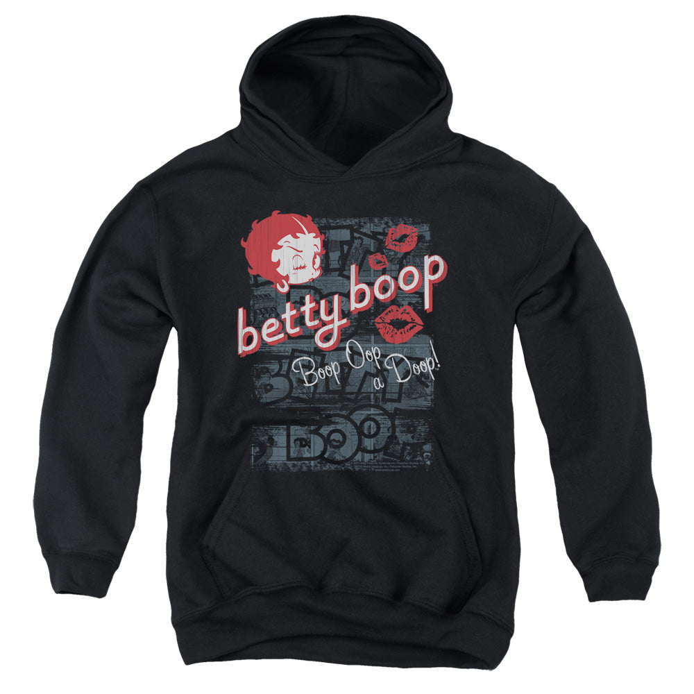 Betty Boop - Boop Oop - Youth Pull-over Hoodie - Black