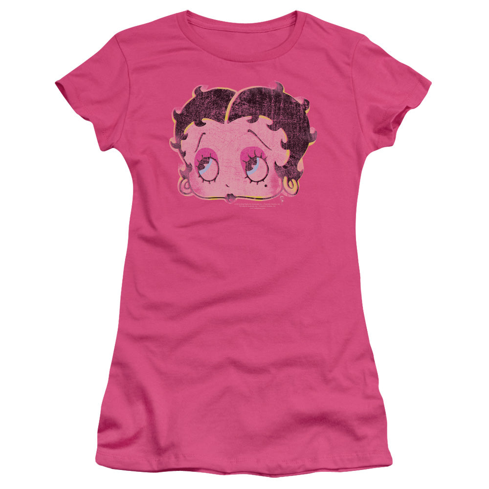 Betty Boop - Pop Art Boop - Short Sleeve Junior Sheer - Hot Pink T-shirt