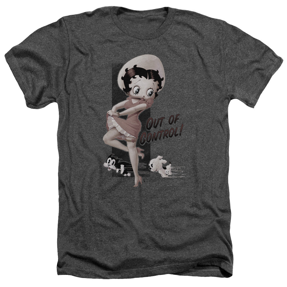 Betty Boop - Out Of Control - Adult Heather - Charcoal