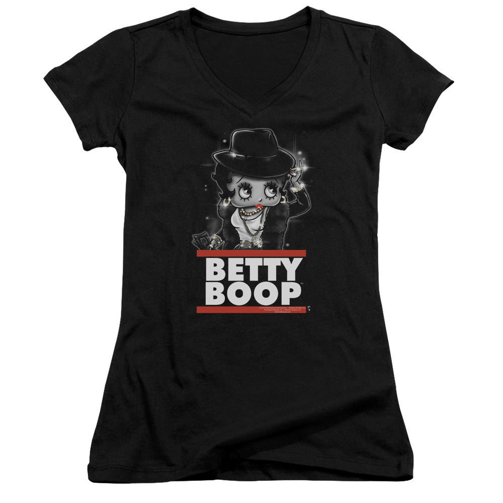 Betty Boop - Bling Bling Boop - Junior V-neck - Black