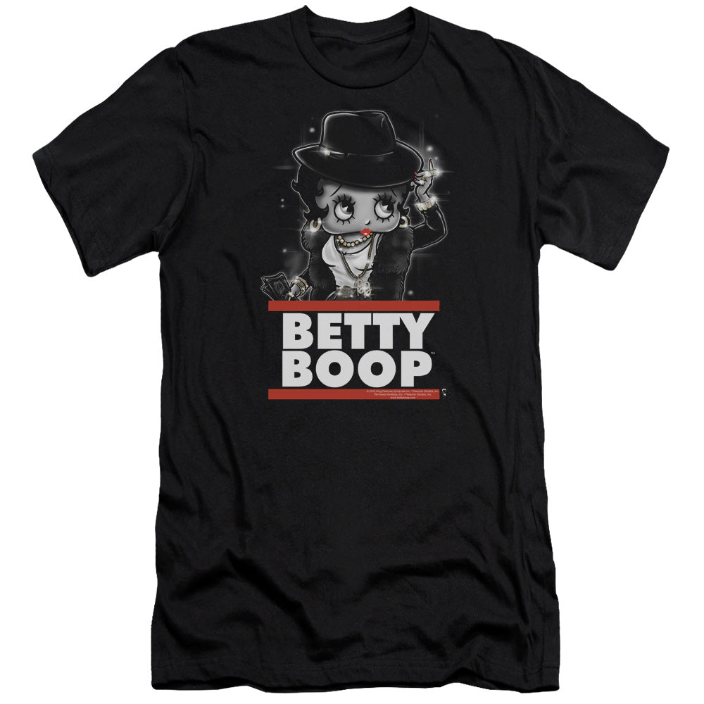 Betty Boop - Bling Bling Boop-premuim Canvas Adult Slim Fit 30/1 - Black