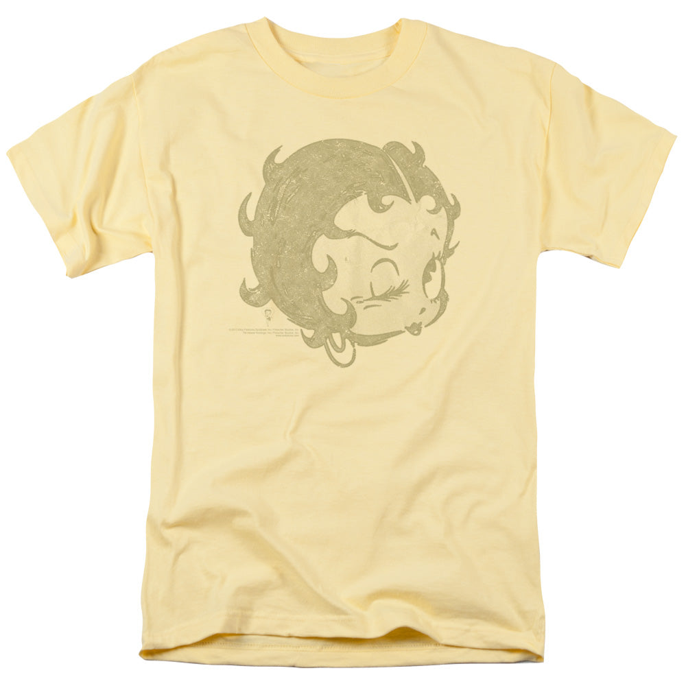 Betty Boop - Hey There - Short Sleeve Adult 18/1 - Banana T-shirt