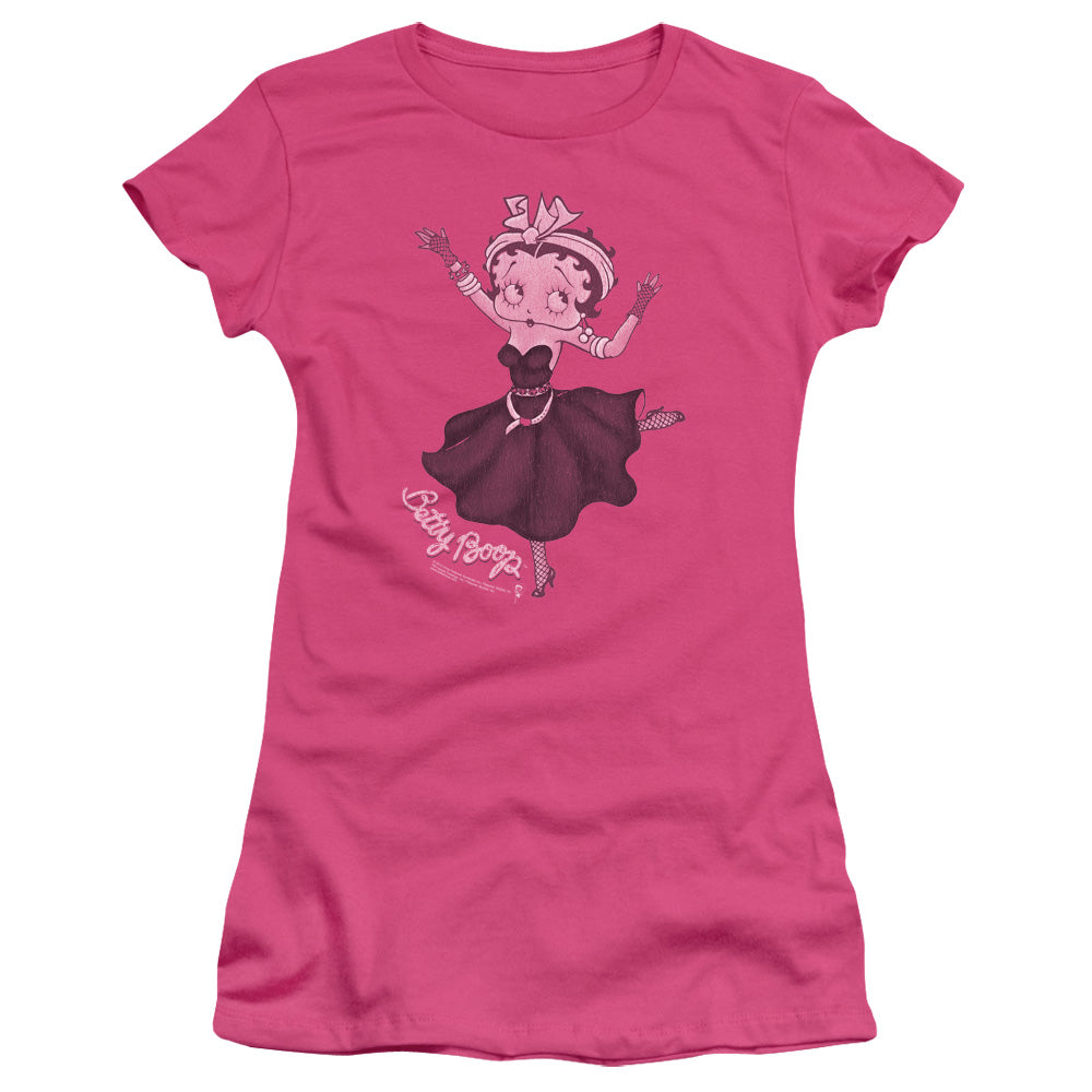 Betty Boop - Gypsy Betty - Short Sleeve Junior Sheer - Hot Pink T-shirt