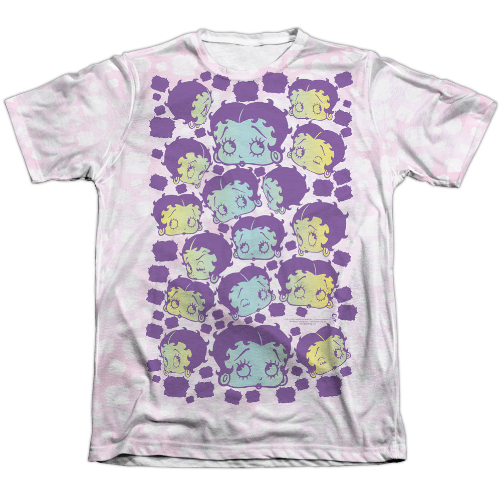 Betty Boop - Boop & Repeat - Adult 65/35 Poly/cotton Short Sleeve Tee - White T-shirt
