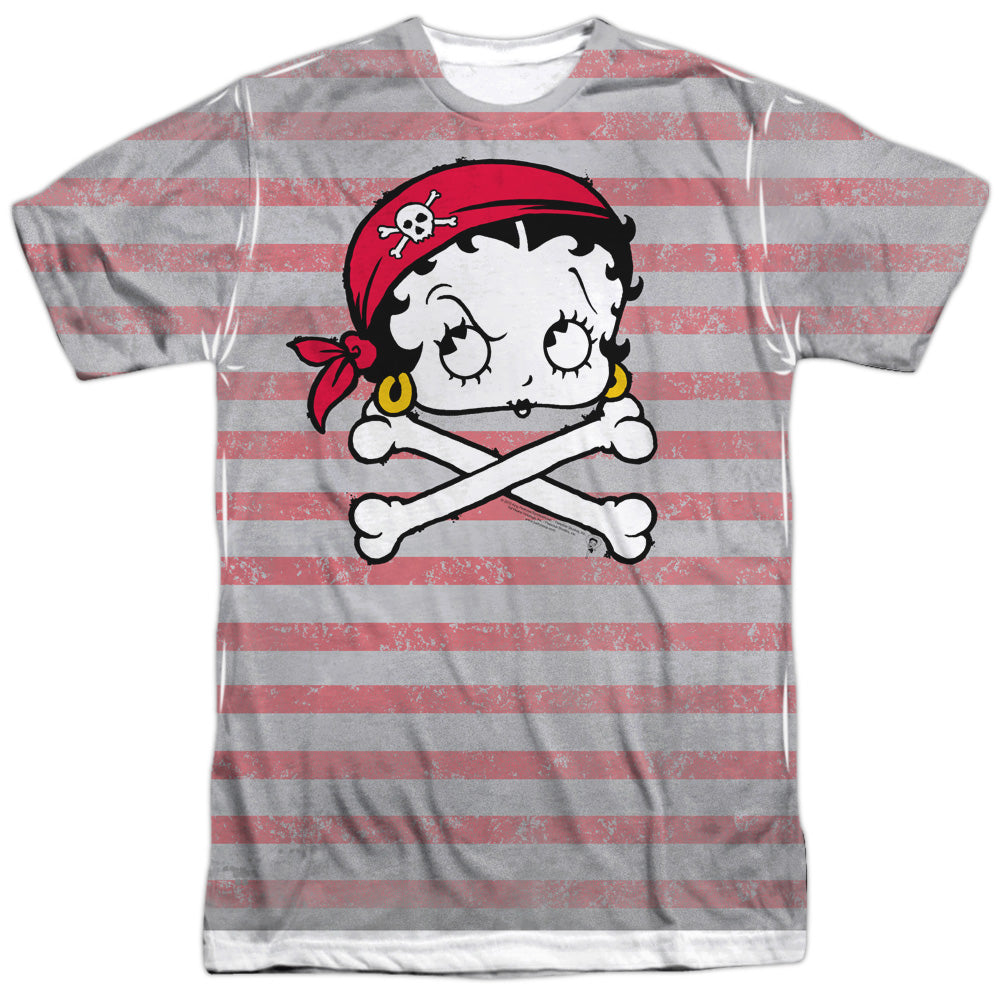 Betty Boop - Rrrr Boop - Short Sleeve Adult 100% Poly Crew - White T-shirt