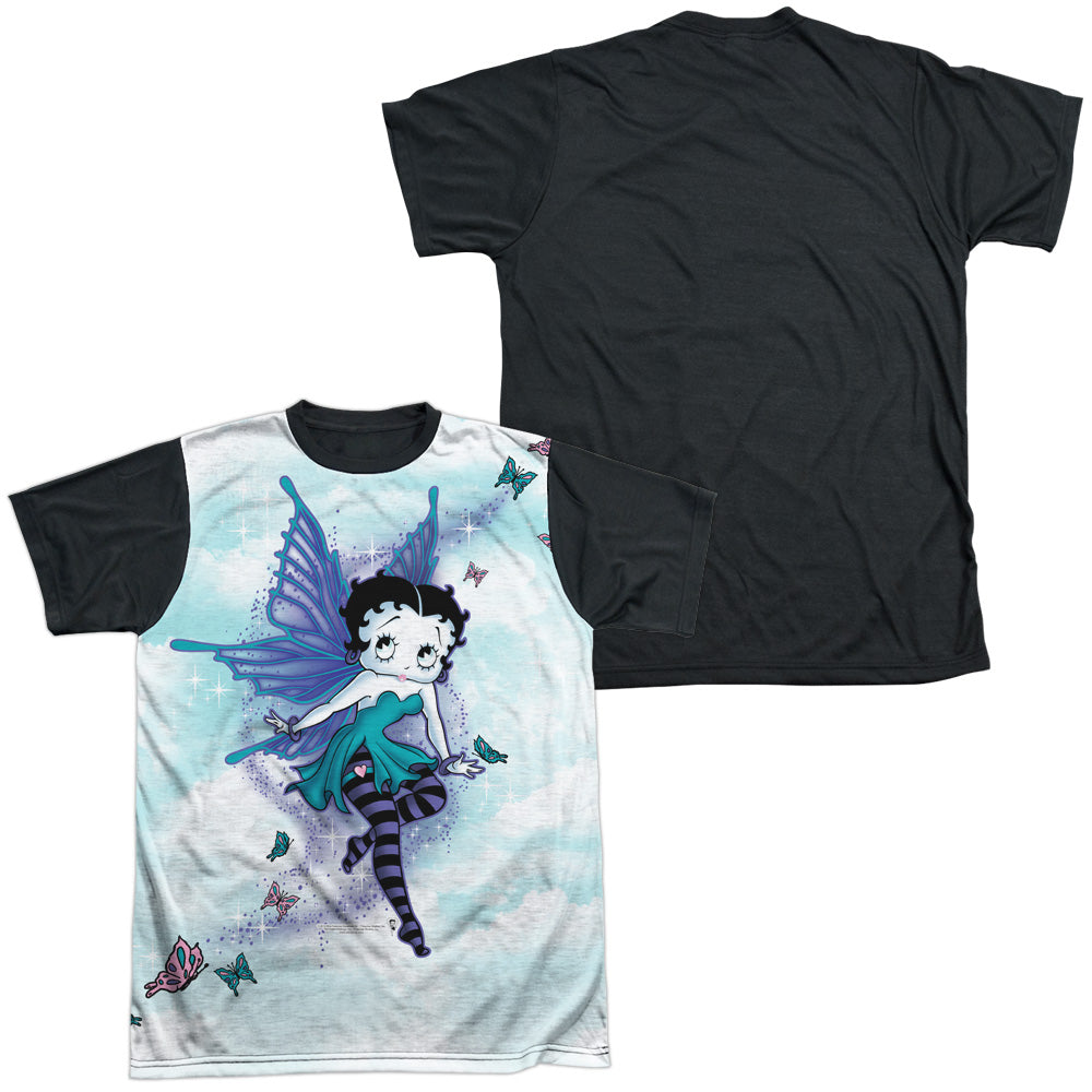 Betty Boop - Sparkle Fairy - Short Sleeve Adult White Front Black Back - White T-shirt